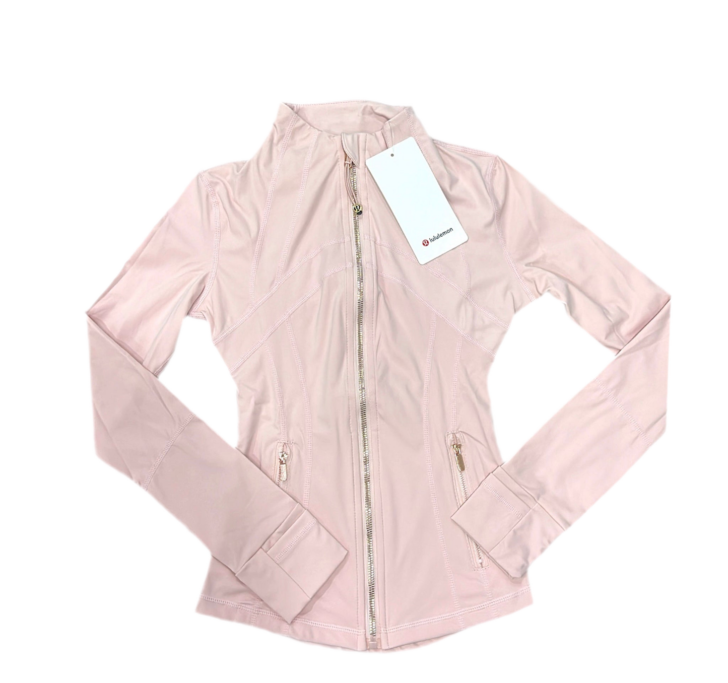 Pink and Rose Gold Zip Lululemon Jacket